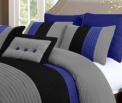 EMBELLISH HORIZONTAL PLEATS DUVET SET (066)