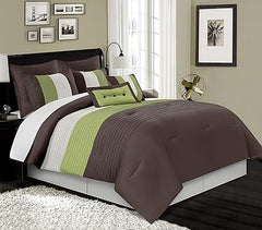 EMBELLISH HORIZONTAL PLEATS DUVET SET (063)