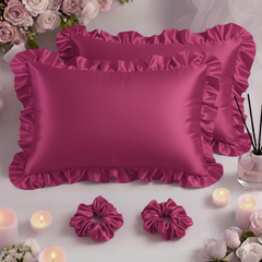 (Pack of 2) Sham Silk Pillow