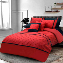 Pinch Pleated Duvet Set 8 Pieces
