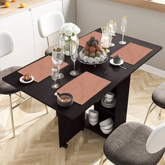 7 Pieces Waffle Cotton Table Runner Camel