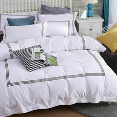 Triple Stitch Baratta Duvet Set - White (119)