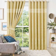 Luxury Velvet Curtain - (2 Panels with 2 belts) (0066)