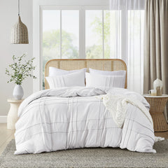 Luxury Double Pleat Duvet Cover Set 6 Pcs (077)
