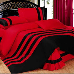 Red & Black Stripe Duvet Set (215)