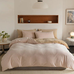 Reversible Duvet Set Velvet - Off White & Beige (298)
