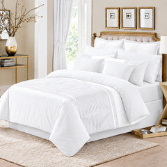 Luxury Horizontal Pleated Duvet Set
