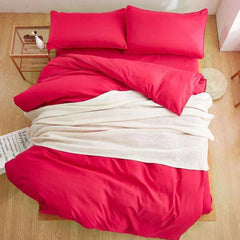 Plain Dyed Duvet Set - Pink (156)