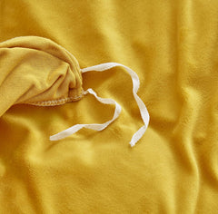 Reversible Duvet Set Velvet - Mustard & Grey (280)