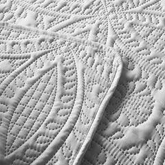 3 Pcs Ultrasonic Bedspread - Light Grey (006)
