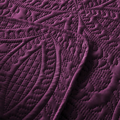 3 Pcs Ultrasonic Bedspread - Purple (008)