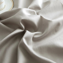 3 Pcs Ruffle Edge Duvet Cover Set - Grey (258)