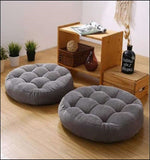Grey Round Floor Cushion Design RG-17
