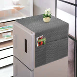Quilted Punching Fridge Cover-Grey