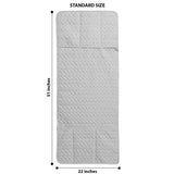Quilted Punching Fridge Cover-silver