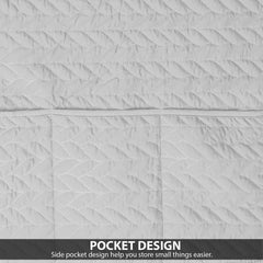 Quilted Punching Fridge Cover-silver