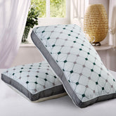 Pack of 2 luxury Decorative pillows - Green & Grey