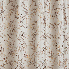 2 PCS PREMIUM QUALITY TEXTURE VELVET CURTAINS - Cream