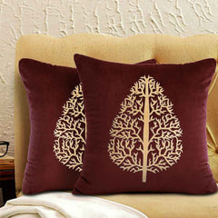 Pack of 2 Luxury Embroidered Cushion - 00119