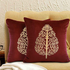 Pack of 2 Luxury Embroidered Cushion - 00120