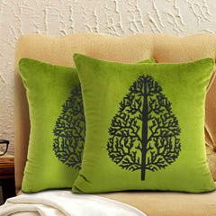 Pack of 2 Luxury Embroidered Cushion - 00125