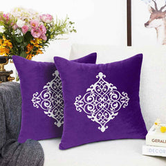 Pack of 2 Luxury Embroidered Cushion - 00138
