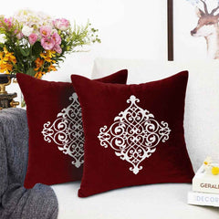 Pack of 2 Luxury Embroidered Cushion - 00139