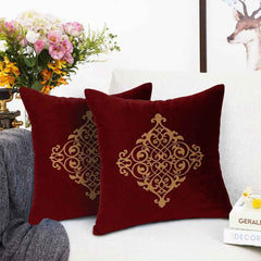 Pack of 2 Luxury Embroidered Cushion - 00140