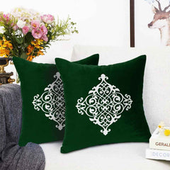 Pack of 2 Luxury Embroidered Cushion - 00141