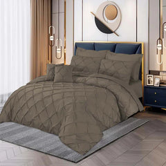 Pintuck Duvet Set - Beige (039)