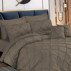 Pintuck Duvet Set - Beige (039)