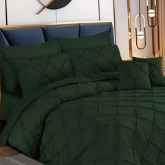 Pintuck Duvet Set - Green (044)
