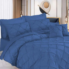 Pintuck Duvet Set - Sky Blue (050)