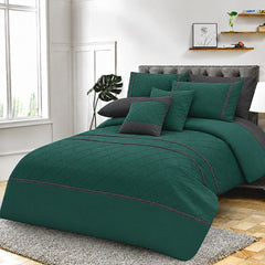 Pinch Pleated Duvet Set 8 Pieces