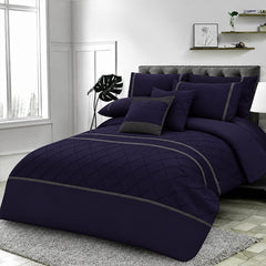 Pinch Pleated Duvet Set 8 Pieces