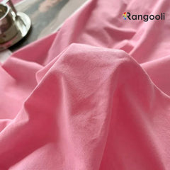 Reversible Duvet Cover Set King Size - Baby Pink & Light Pink (166)
