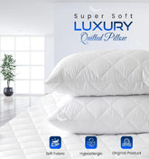 Luxury Quilted Pillow Covers ( Just Covers- Not Filled Pillows)