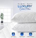 Luxury Quilted Pillow Covers ( Just Covers- Not Filled Pillows)