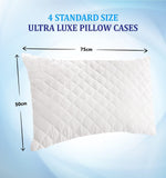 Luxury Quilted Pillow Covers ( Just Covers- Not Filled Pillows)