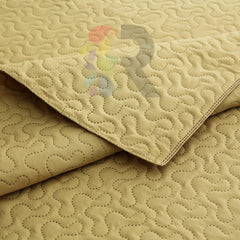3 Pcs Ultrasonic Bedspread - Mustard Skin (001)