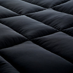 Mattress Topper Cozy & Snug - Front Reverse White & Black