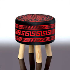 Wooden stool Versace Designed