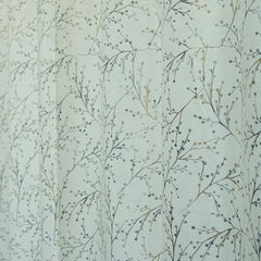 2 PCS PREMIUM QUALITY TEXTURE VELVET CURTAINS - Cream