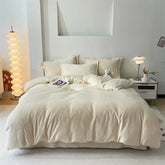 Plain Duvet Set Velvet - Off White (295)