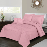 Sammy Cross Pleated Duvet Set - Pink (271)
