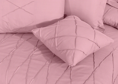 Sammy Cross Pleated Duvet Set - Pink (271)