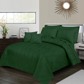 Sammy Cross Pleated Duvet Set - Green (270)