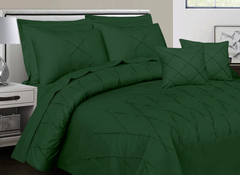 Sammy Cross Pleated Duvet Set - Green (270)