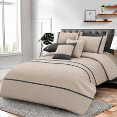 Pinch Pleated Duvet Set 8 Pieces