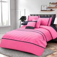 Pinch Pleated Duvet Set 8 Pieces